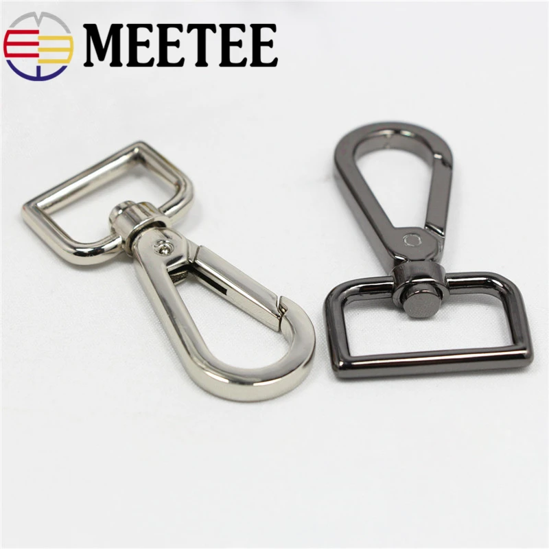 2pcs Meetee Clip Buckles Metal Paracord Luggage Handles For Handbags