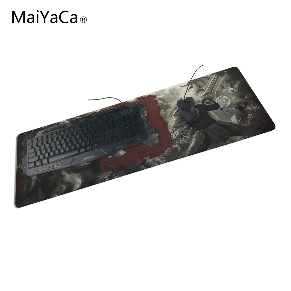  MaiYaCa 300x800mm Dota 2 Logo Extended Gaming Wide Large Mouse Pad Big Size Desk Mat New Year's Gif