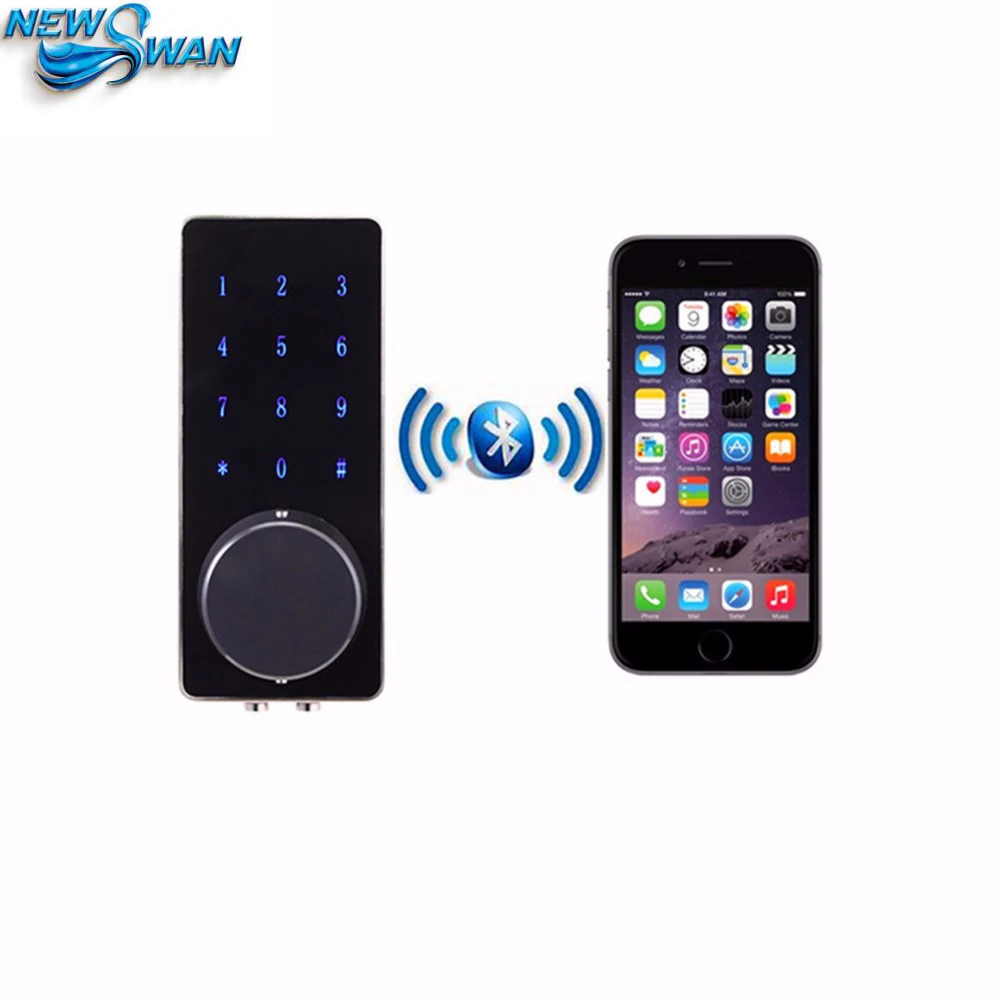 Mobile Bluetooth Locks Deadbolt Entrance Smart Electronic