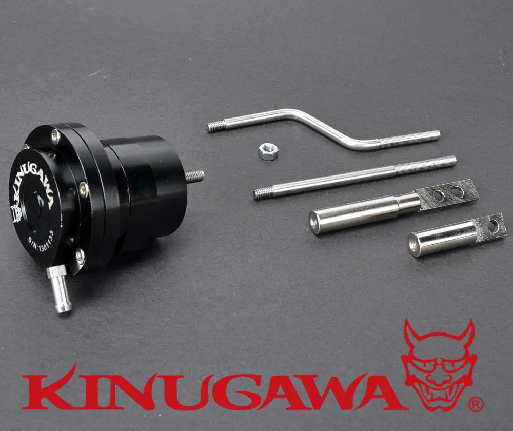 

Kinugawa Adjustable Turbo Wastegate Actuator for Garrett 430099 / 432340 series 1.0 bar / 14.7 Psi