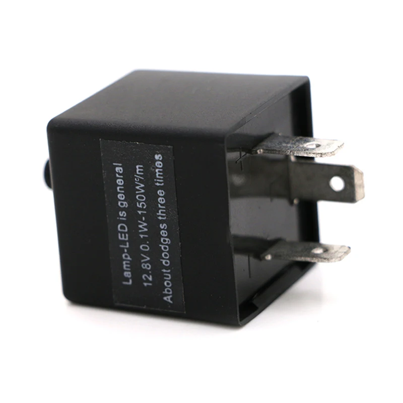 Nordson Motorcycle Turn Signal Indicator 12V 3 Pins Adjustable Frequency LED Flasher Relay Motorbike Fix Blinker Indicator