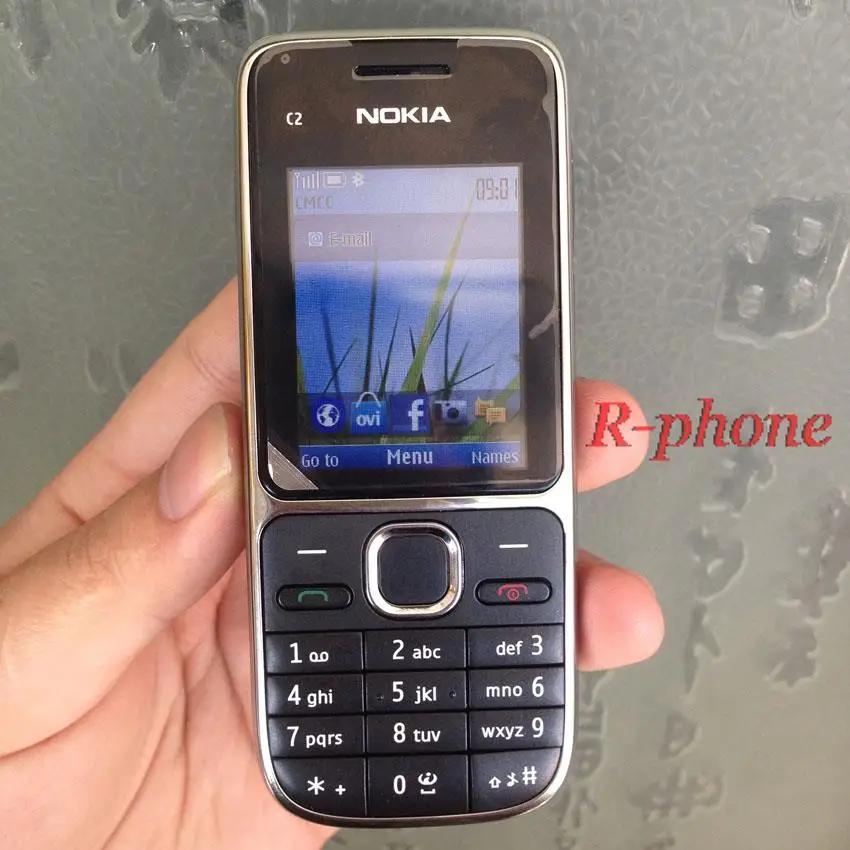 Nokia C2 C2-01 Refurbished GSM Mobile Phone Cellphones & Arabic Russian Hebrew Keyboard Original Unlocked iphone 12 refurbished Refurbished Phones