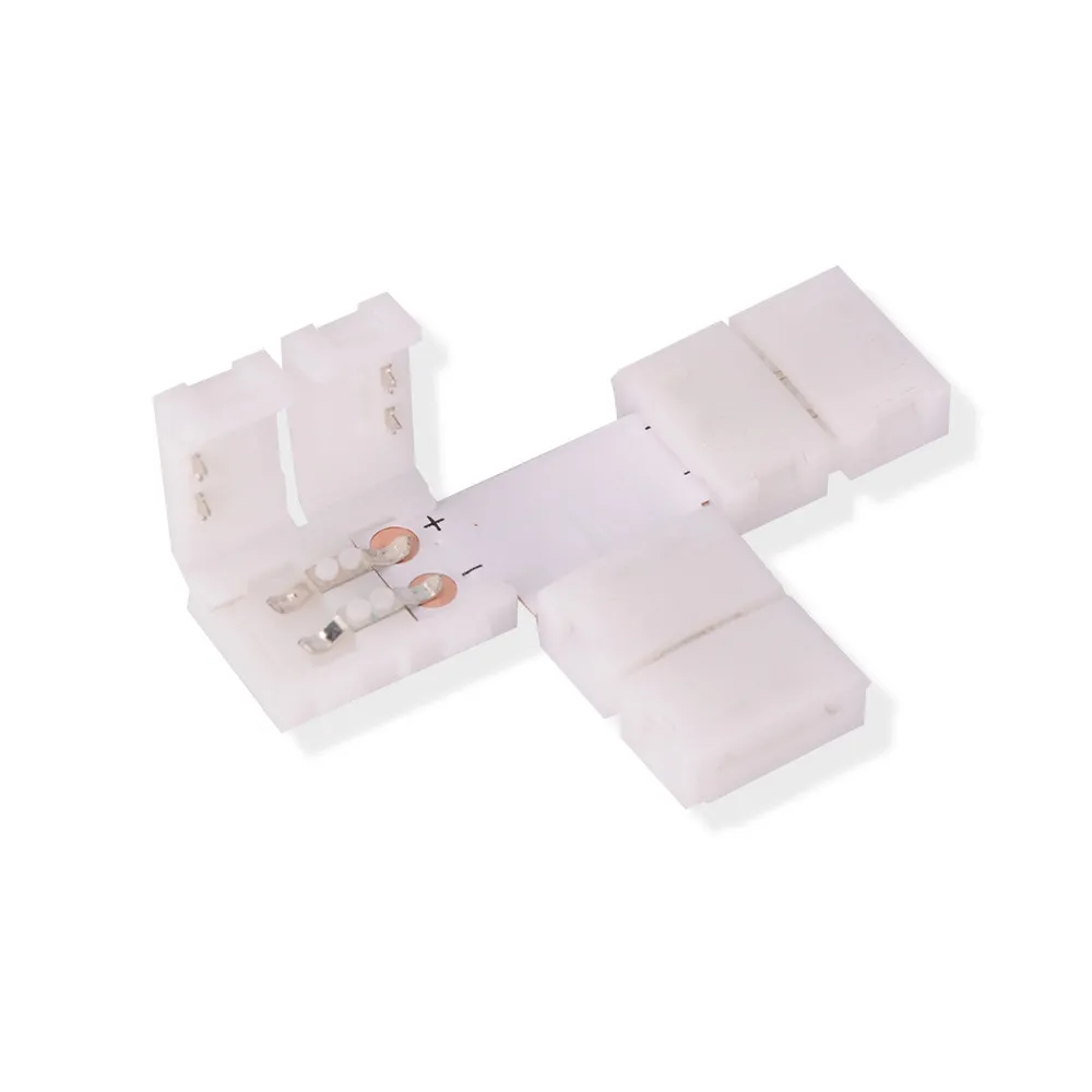 

10pcs Solderless Connector LED Strip Clip, 2 pin Single color LED Strip Connector For 8mm width 2835 Light Strips