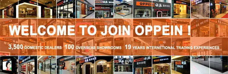 China Guangzhou Canton Fair OPPEIN Lacquer Kitchen Cabinets