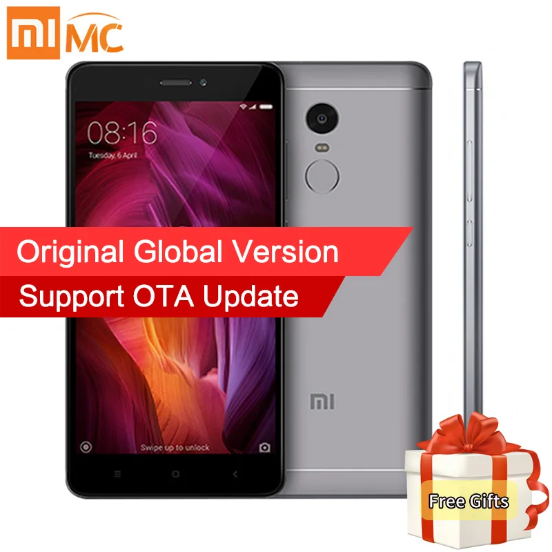 Global Version Xiaomi Redmi Note 4 4GB 64GB Smartphone Qualcomm Snapdragon 625 Octa Core 5 5