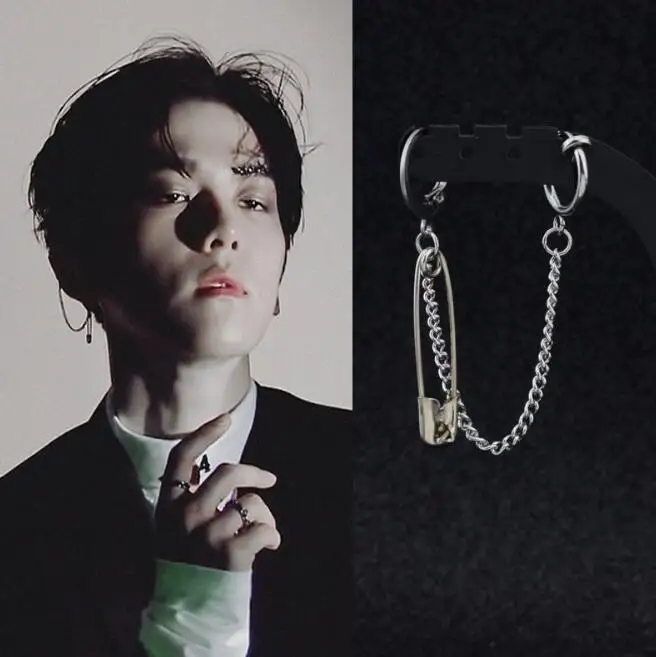 

New pin chain earrings ear bone chain earring chain exaggerated personality ear clip 1pcs