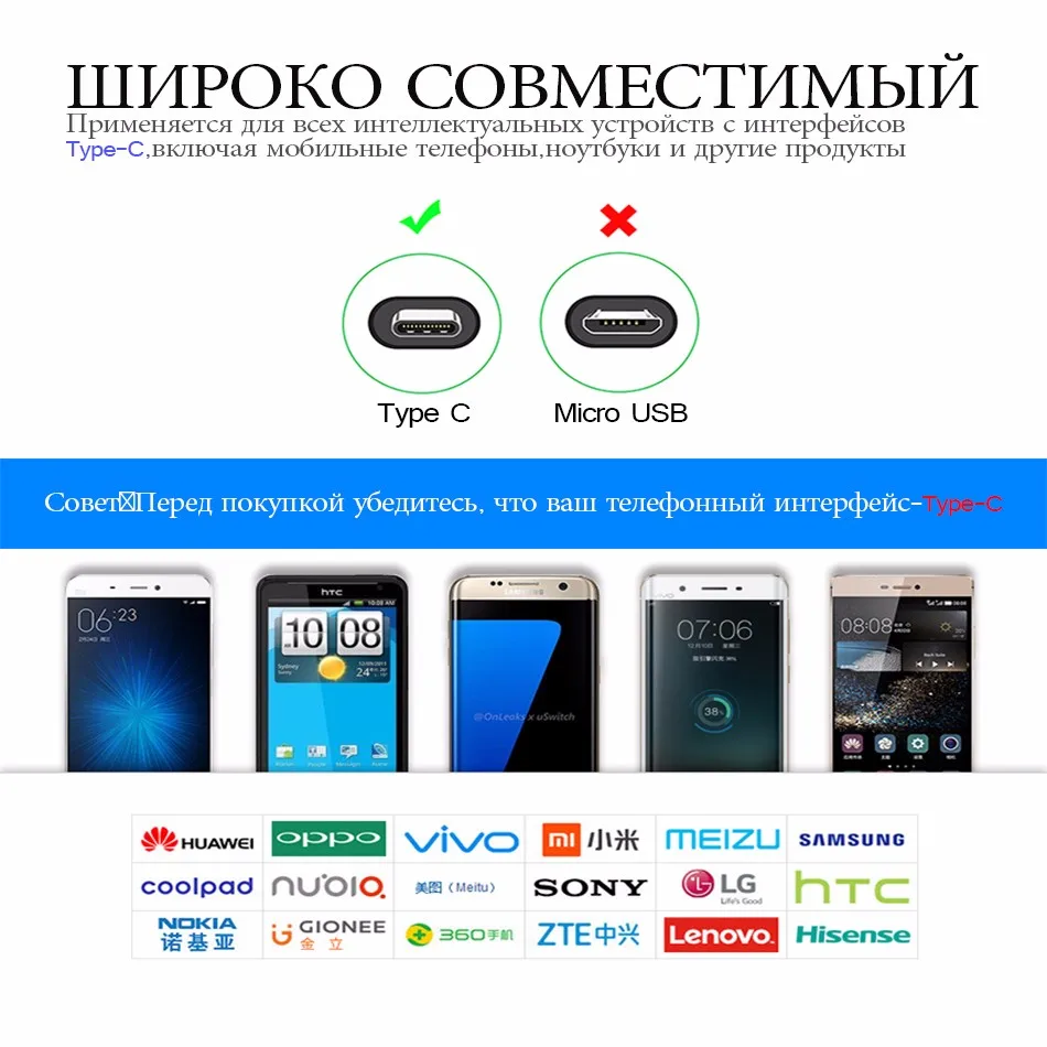 Тип usb C кабель для Xiaomi Mi 8 Тип-C данных Шнур для huawei P20 Pro Быстрая зарядка кабель для samsung Galaxy S8 удлиненные