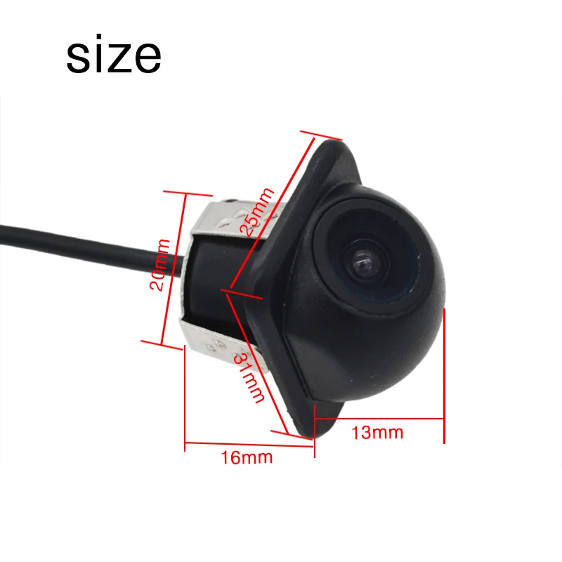 SKYJOYCE Rear View Car Camera Monitor 4.3 HD CCD Reverse Backup Camera 24V 12V Black Silver Auto Rear parking guide Camera LED (4)