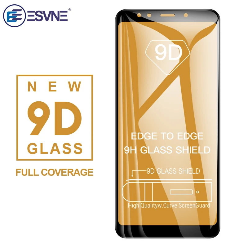 Защитное закаленное стекло ESVNE 9D для Samsung A5 A3 A7 2017 Защита экрана Galaxy J4 Plus J6 J8 A6 A8 2018 |