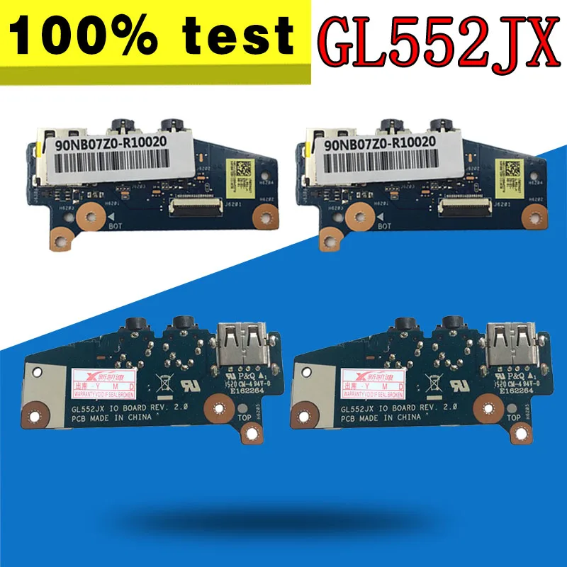 

For asus laptop switch board GL552 GL552J GL552JX GL552 GL552V GL552VW notebook USB small board audio board