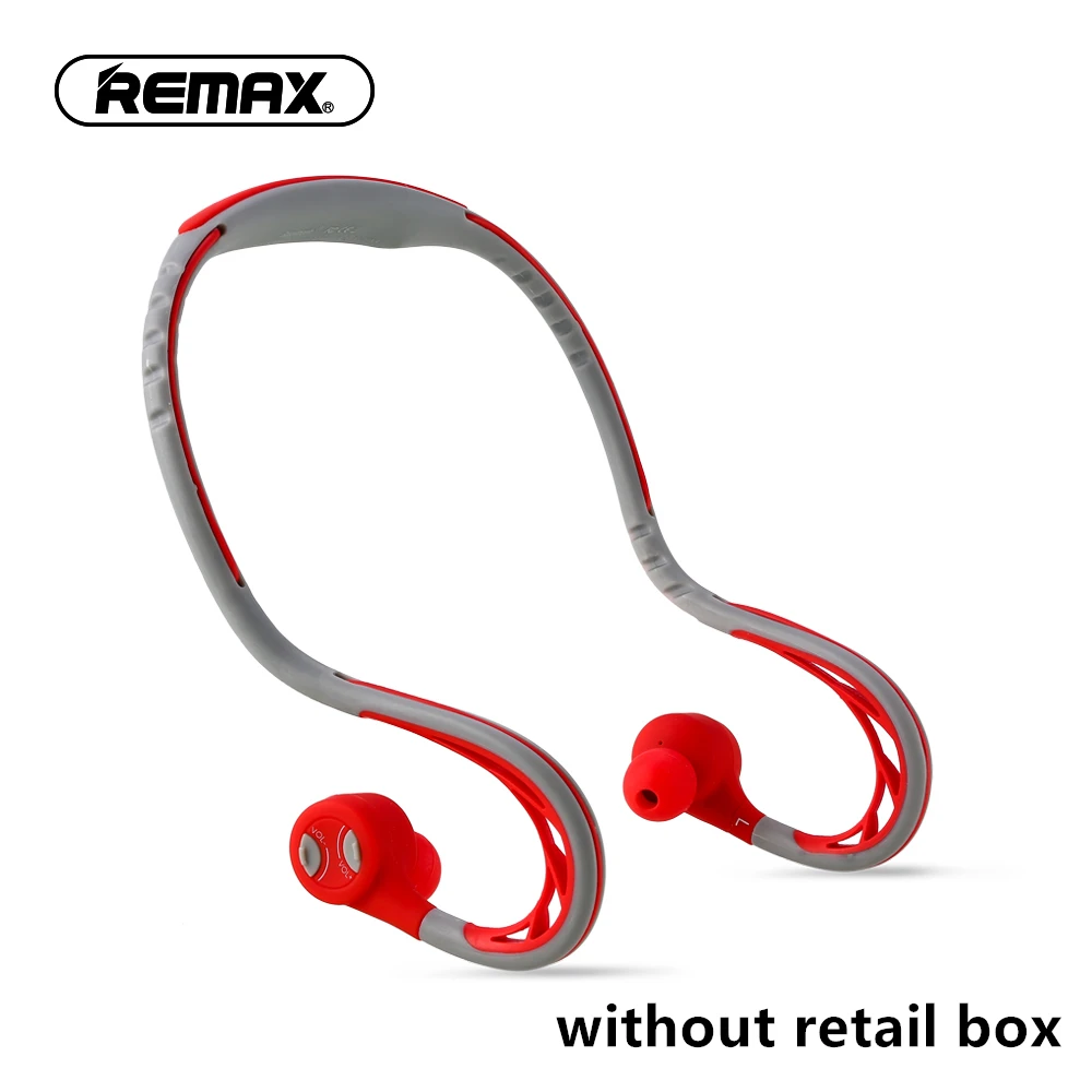 Remax S20 bluetooth спортивные беспроводные наушники-вкладыши водонепроницаемые Супер басы стерео наушники с шумоподавлением гарнитуры для Hi-Fi музыки - Цвет: red with box