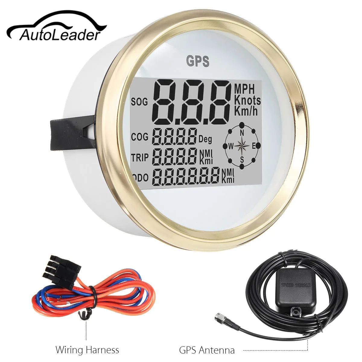 Autoleader 300KM/H GPS Speedometer Waterproof Digital Gauge for Auto