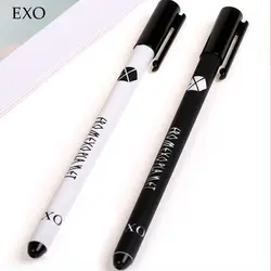 2 шт./лот EXO гелевые ручки для письма милые 0,38 мм черные чернила подпись ручка для студентов дети канцелярские подарок школьные