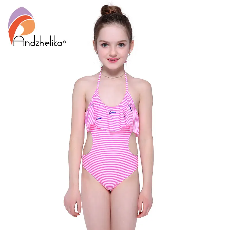 Andzhelika bikini 2018 купальник монокини для девочки AK1897|Комбинезоны| |