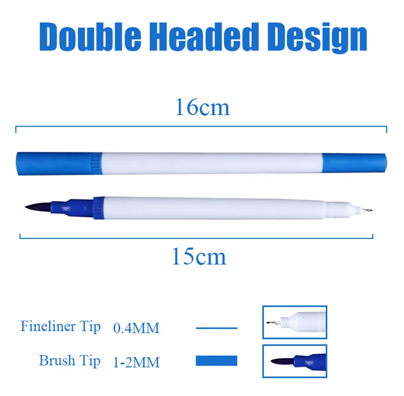 12/18/24/36/48/72/100 шт. цветов тонко пишущие рисования акварельные маркеры двойной наконечник кисть школьные принадлежности