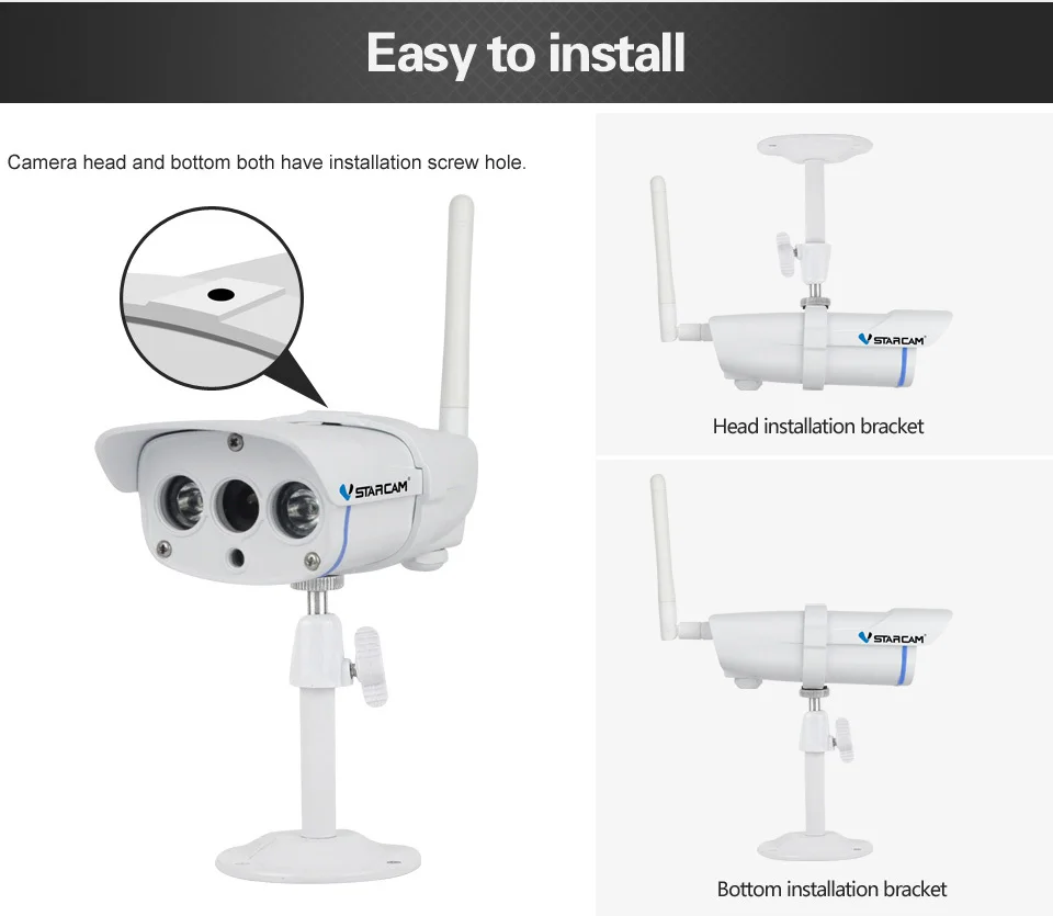 VStarcam уличная Водонепроницаемая ip-камера 720 P, беспроводная Wifi камера видеонаблюдения, камера видеонаблюдения, ИК камера ночного обнаружения движения, сигнализация