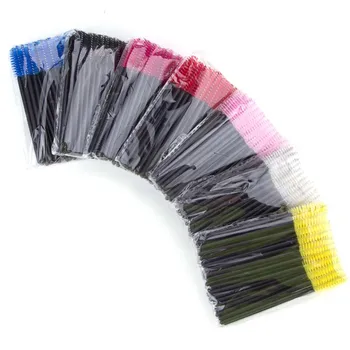 

50Pcs Disposable Eyelash Extension Brushes Wands Applicator Spoolers Eye lashes accessories Cosmetic Eyelash Brush Makeup Tools