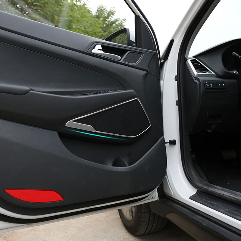 Дверной громкоговоритель рамка накладка наклейка аксессуары наклейка для Hyundai Tucson авто автомобиль