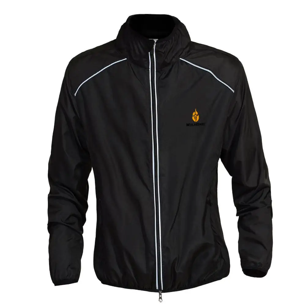 Wosawe велосипедная куртка Chaqueta Reflectante дождевая куртка зимняя Mtb Chaqueta Ciclismo Hombre Ktm велосипедная с отражателями Байкерская Пылезащитная куртка - Цвет: Black