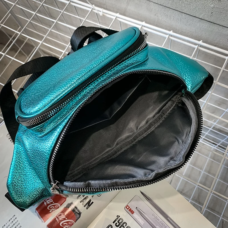 2019 модная Женская поясная сумка из искусственной кожи с буквенным принтом поясная сумка женская нагрудная сумка с металлическим эффектом