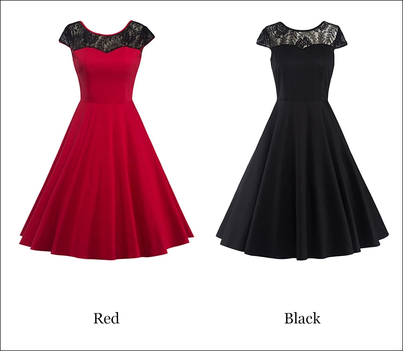Kostlish Sexy Lace Hollow Summer Dress Women 2017 Sleeveless Slim 50s 60s Vintage Dress Elegant Backless Evening Party Dresses (20)