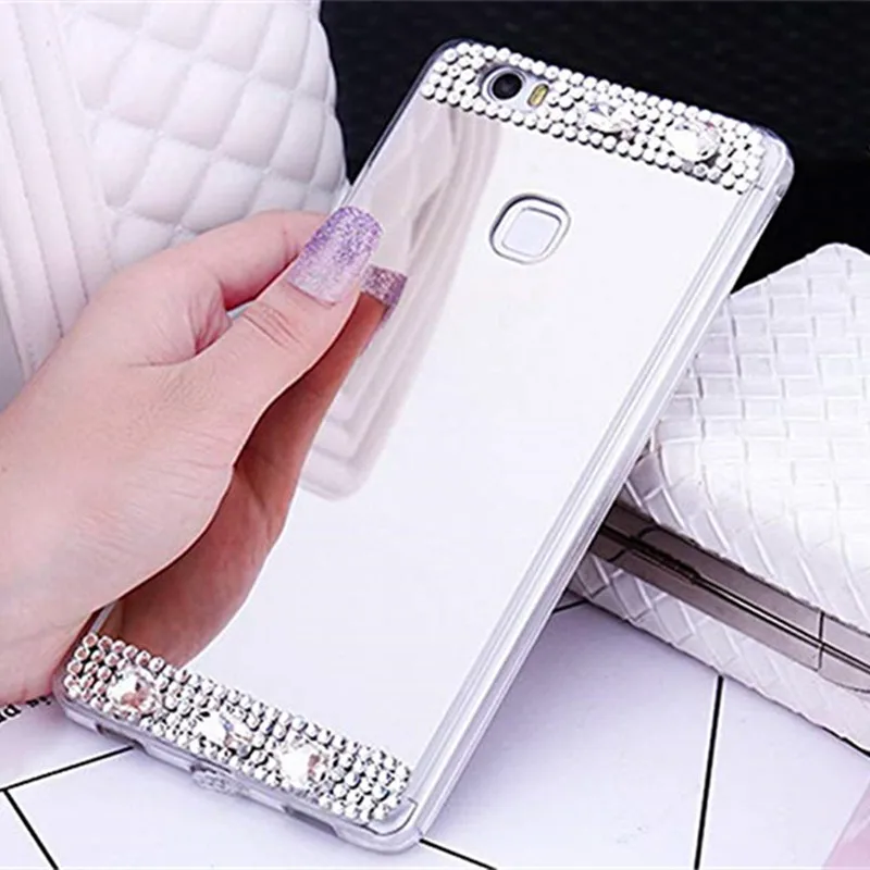 Зеркальный чехол для Huawei honor 10 lite 5A 8A 5X 8X Mate 20 p20 pro Bling Чехол держатель с кольцом NOVA 4