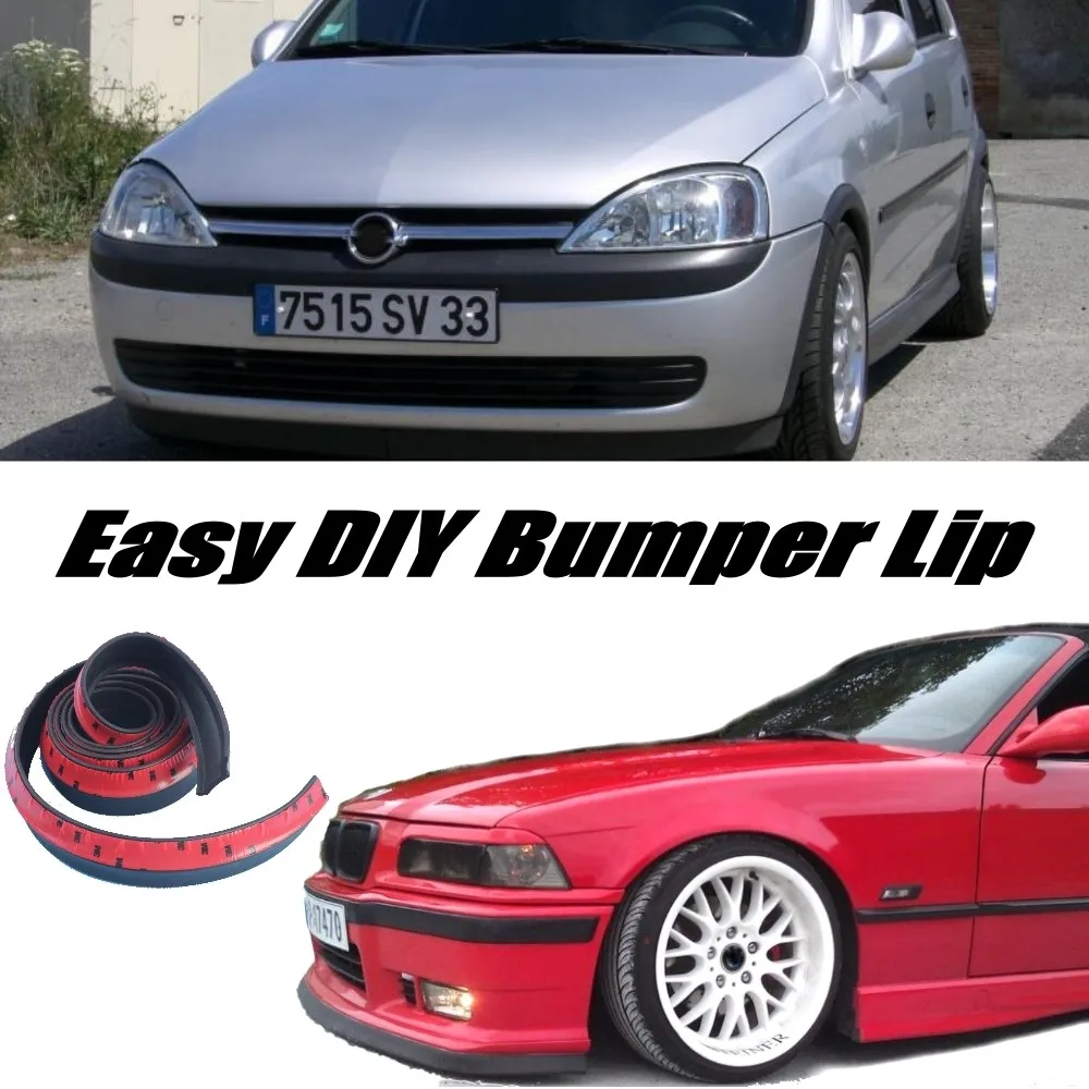 Opel Calais Tuning Front Splitter Bumper Lip Front Skirt Bodykit