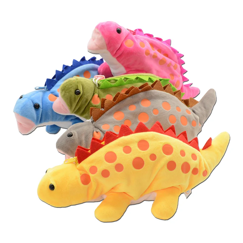 pencil case kawaii Plush High capacity school supplies Animal dinosaur gran capacidad bag papeleria material kalem kutusu cute