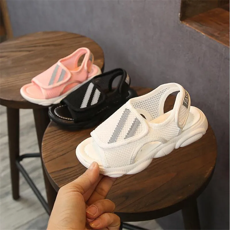 

2019 New Summer Boys Mesh Casual Shoes Children Baby Girl Beach Sandal Fashion Sport Sandals Size 26-37