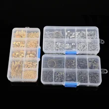 Schmuck Werkzeug Suite Hummer-haken Ohren Haken Jump Ringe Schwanz Kette Glocke T Pins Nadeln DIY Schmuck Erkenntnisse, Der Box perlen Kit