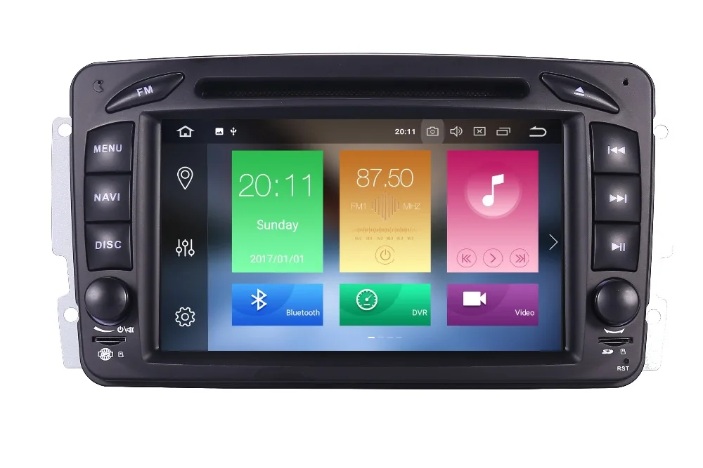 

In Stock 7" Touch Screen Android 8.1 Car GPS Navigation For Mercedes Benz W209 W203 W168 ML W163 W463 Viano W639 Vito Vaneo