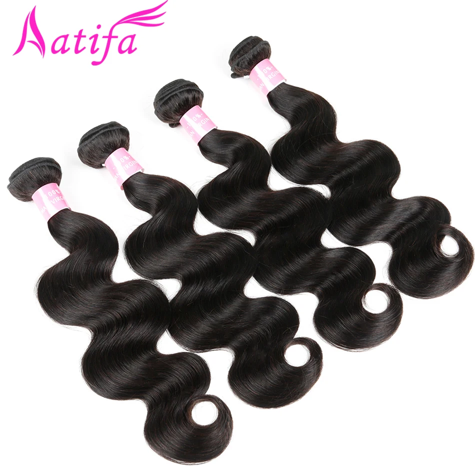 Brazilian Body Wave Hair 100% Human Hair Weave Bundles 1/3/4 pcs Natural Color Remy Hair Weave 8-28inch Aatifa Hair Extension Brazilian Body Wave Hair 100% Human Hair Weave Bundles 1/3/4 pcs Natural Color Remy Hair Weave 8-28inch Aatifa Hair Extension