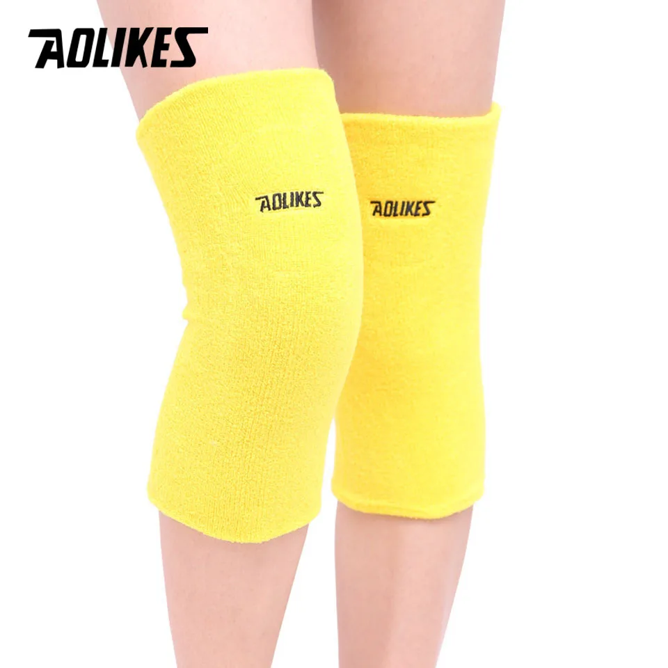 AOLIKES 2PCS/Lot Knee Support Brace Leg Arthritis Injury Gym Sleeve Elasticated Bandage Kneepads Volleyball Cylcing Knee Protect