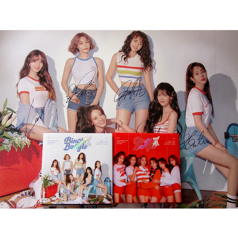 hand signed AOA autographed mini5th album Bingle Bangle CD+ photobook +signed poster K-POP 062018 | Дом и сад