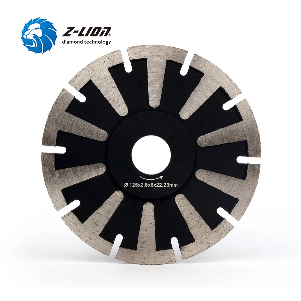Z-LION " алмазный пильный диск т сегмент гранит камень Бетон режущий диск Профессиональный быстрый режущий инструмент дисковая пила
