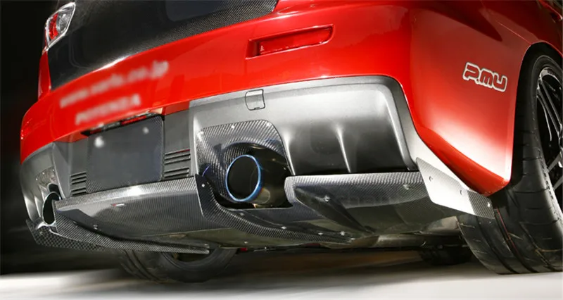 2008-2012 Mitsubishi Lancer Evolution X Varis Collaboration AREO Style Rear Diffuser FRP (11)