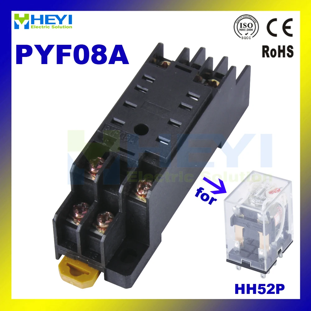 Brand new 20pcs PYF08A relay socket used for MY2(HH52P) relays 8pin
