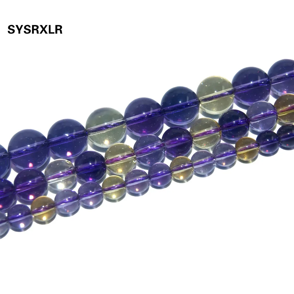 

Free Shipping Natural Stone Clear PiezoQuartzs Ametrines Crystal Beads For Jewelry Making DIY Bracelet Necklace 6/8/10 MM Strand