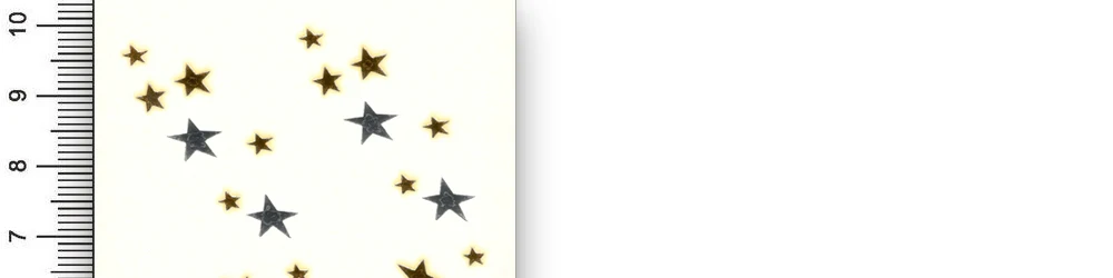 Временные фальшивые татуировки металлические золотые Серебристые пентаграммы водонепроницаемые наклейки с рисунком звезды переводная вода сексуальные блестящие боди-арт