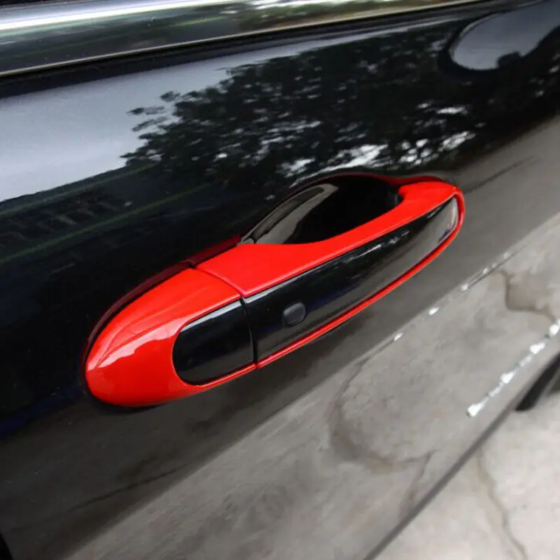 Red Car Auto Exterior Door Handle Catch Covers Trim For Cherokee 14