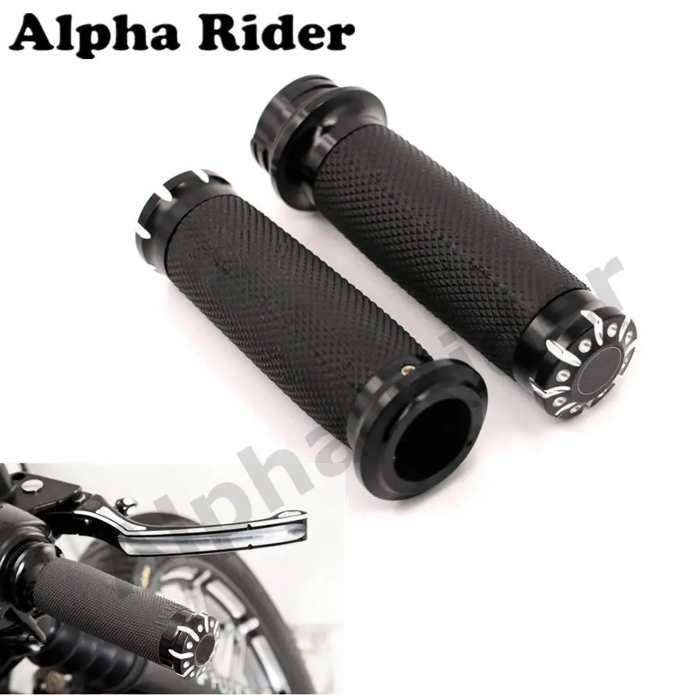 1 &quot25 мм рукоятка для руля с ЧПУ Kawasaki Yamaha Harley Touring Sportster XL Dyna Cruiser Bobber Chopper Custom |