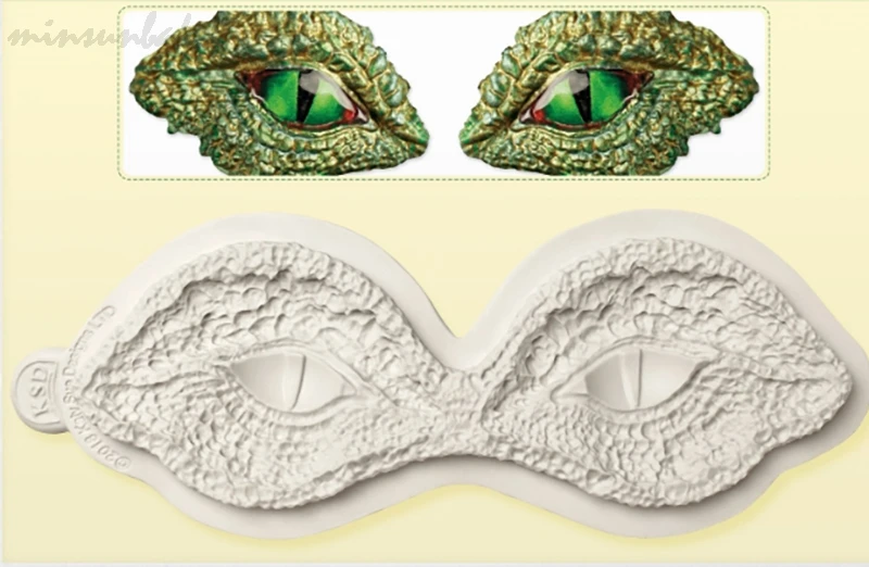 

minsunbak Evil Dragon Eye Silicone Mold Dragon Claw And Dragon Skin Cake Border Decoration Tool DIY Baking Mold