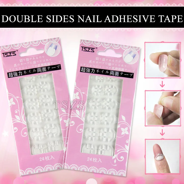 

5pcs/lot Nail Tips Seal Tape Beauty Double Sided transparent Adhesive Tabs