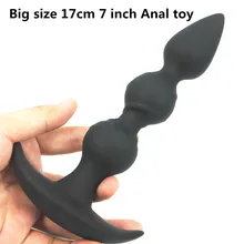 big size 17cm Silicone Anal Toys Butt Plugs anal beads Sex Toys Sex products for Women and Men butt plug