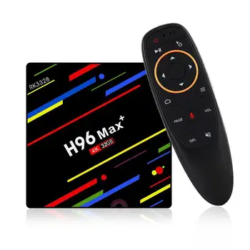 

H96 Max+ Android 8.1 Smart TV Box Voice Control RK3328 Quad-Core 64bit Cortex-A53 4GB 32GB Full HD/H.265 Dual WiFi TV Box r25