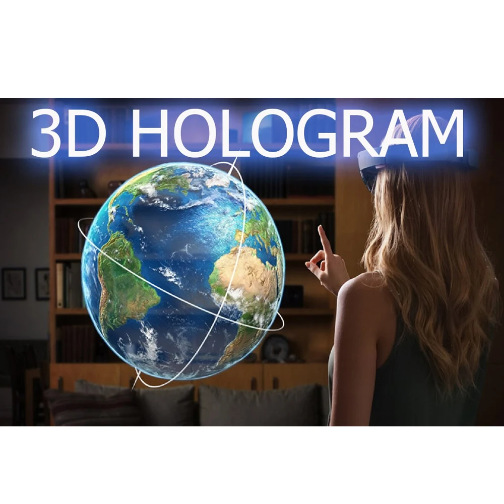 Рекламная голограмма Голографическая задняя клейкая пленка Проекция 3D проектор