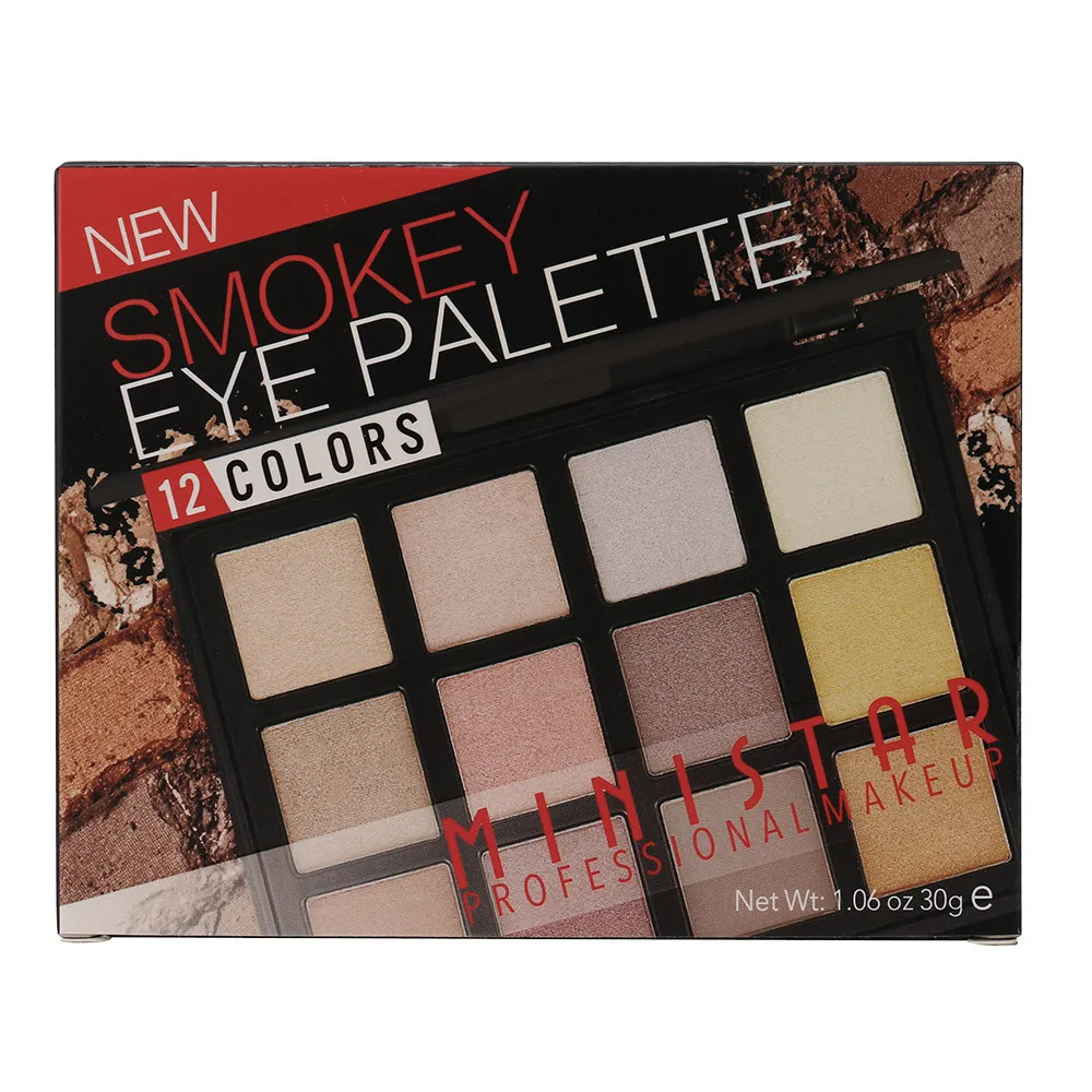 

12 Color Shimmer Glitter Eye Shadow Powder Palette Matt Eyeshadow Cosmetic Makeup eye shadow palette 5.15