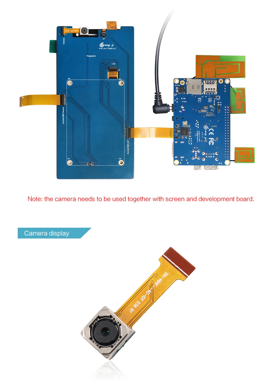 Оранжевый Pi 4G-IOT Set3: оранжевый Pi 4G-IOT+ 5,5 дюймовый черный цветной TFT lcd сенсорный экран+ камера 5 Мп