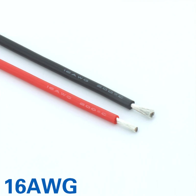 

FATJAY RC 10 meter 16AWG flexible soft silicone wire high temperature voltage resistant cable Ultra Flexible Test Line