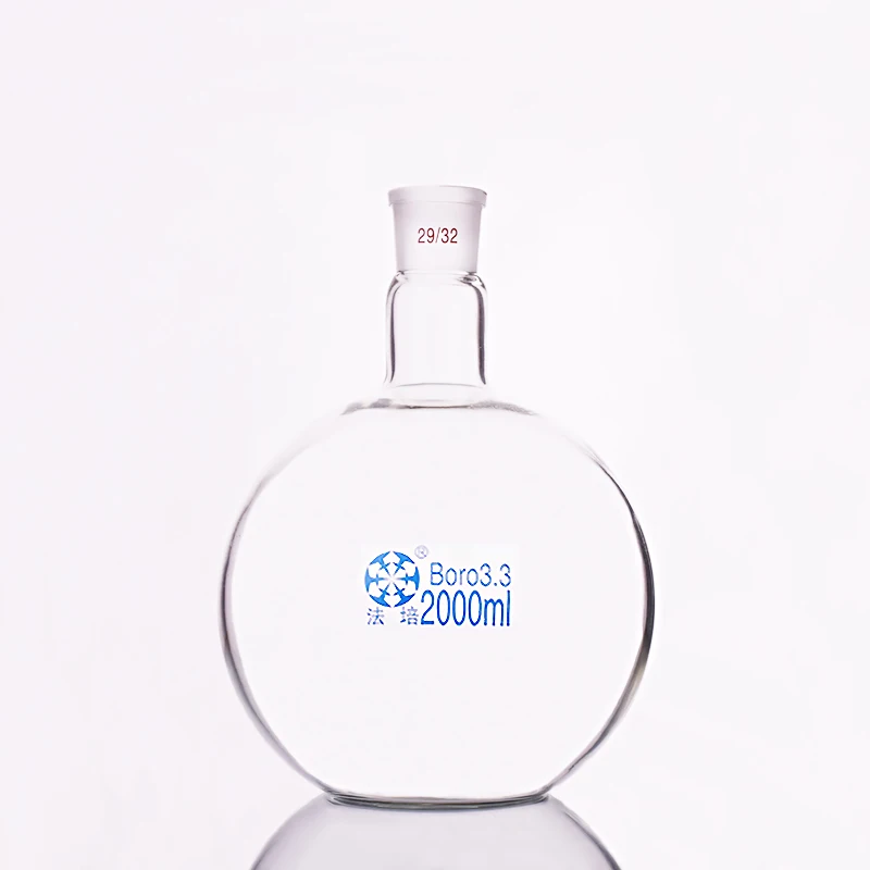 FAPE Single standard mouth flat-bottomed flask 50ml-250ml-2000ml-10000ml and joint 29/32,Single neck flat flask,Boiling flask